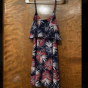 Express mini tropical print dress